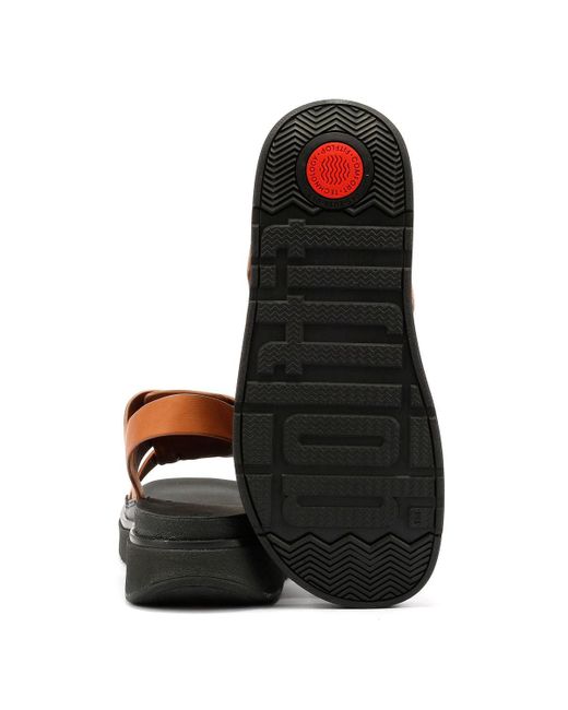 Fitflop Brown Gen-Ff Fisherman Sandalen Aus Leder