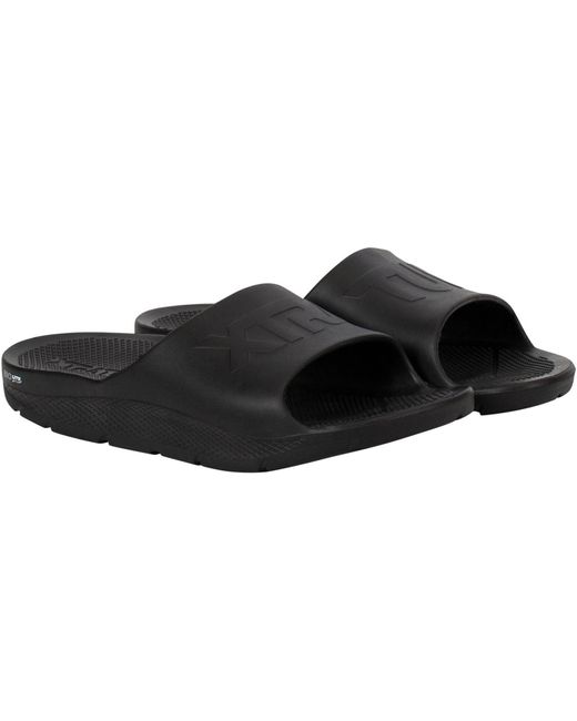 XtraTuf Black Apres Fish Synthetic Slides for men