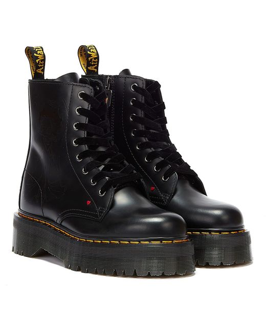 Dr. Martens Dr. Martens X Betty Boop Jadon Smooth Boots in Black | Lyst UK