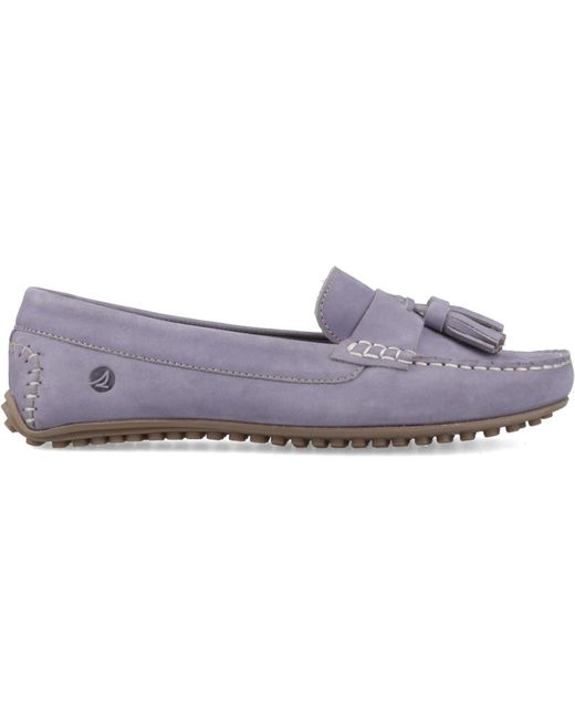 Sperry Top-Sider Blue Salvador Slip On Nubuck Moccasins Shoes