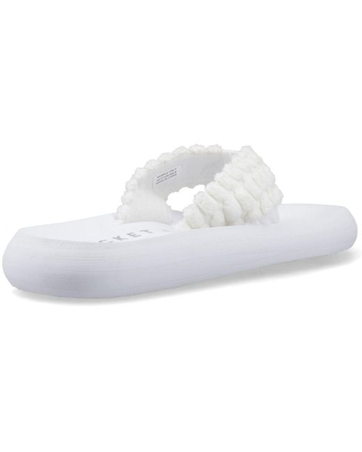 Rocket Dog White Spotlight Atom Textile Flip Flops