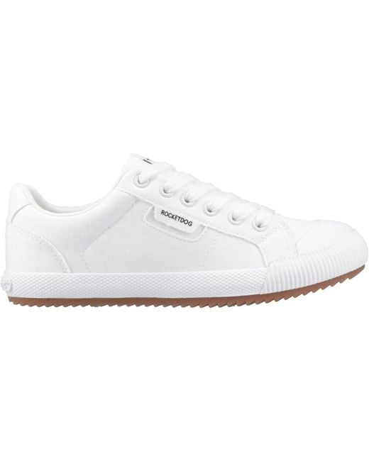 Rocket Dog White Cheery Low Cotton Trainers
