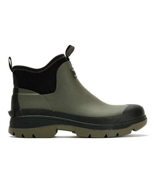 Barbour Black Ridge Uniform Ankle Wellington Boots for men