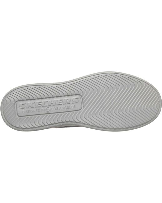 Skechers Blue Hyland Justino Textile Lace-Up Shoes for men