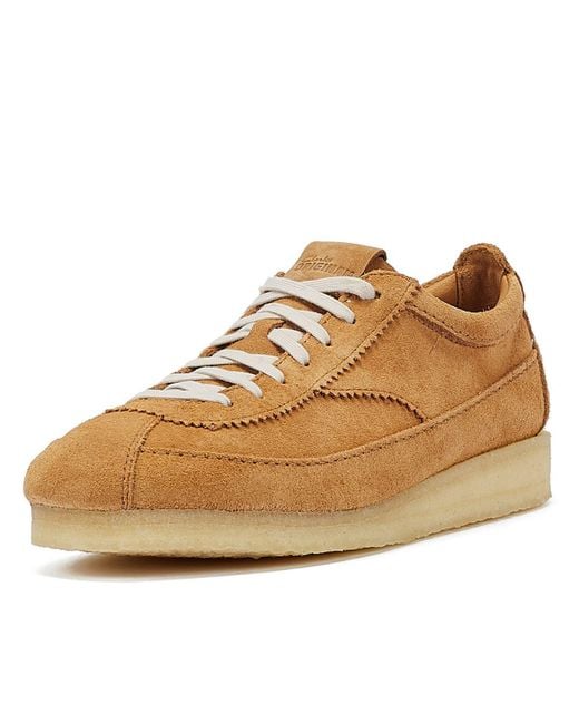 Clarks Natural Wallabee Tor Suede Men's Tan Lace-up Shoes for men