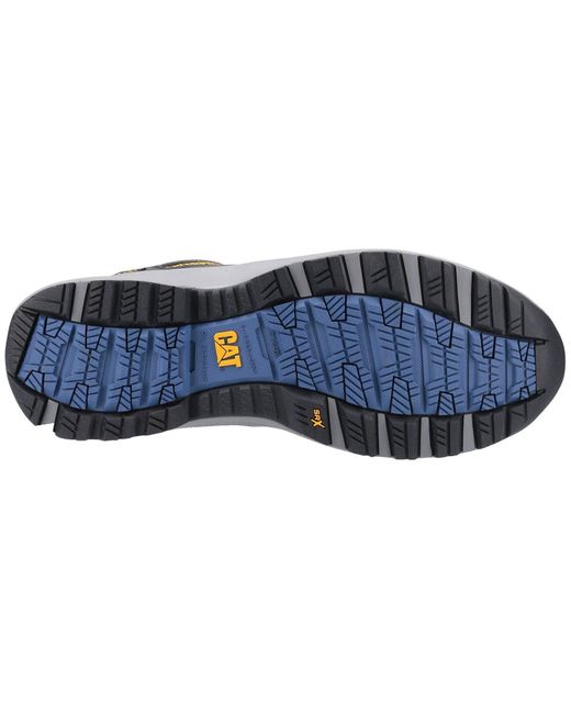 CAT Safety Gray Caterpillar Elmore Low Synthetic Safety Trainers for men