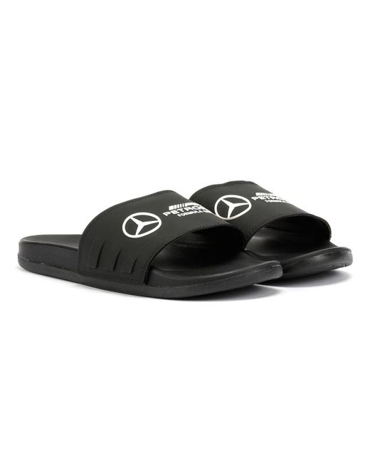 Adidas Blue Adilette Comfort Mercedes Slides