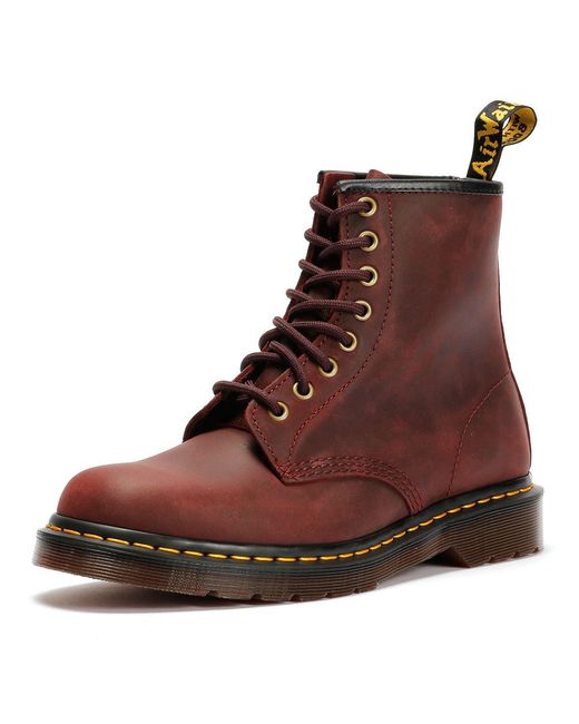 Dr. Martens Brown Dr. Martens 1460 Crazy Horse Leather Cherry Boots