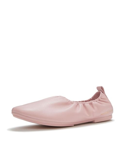 Fitflop Pink Delicato X Pantone Poise Leather Ballerinas