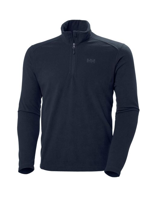Helly Hansen Sport Blue Daybreaker 1/2 Zip Polyester Fleece Pullover for men