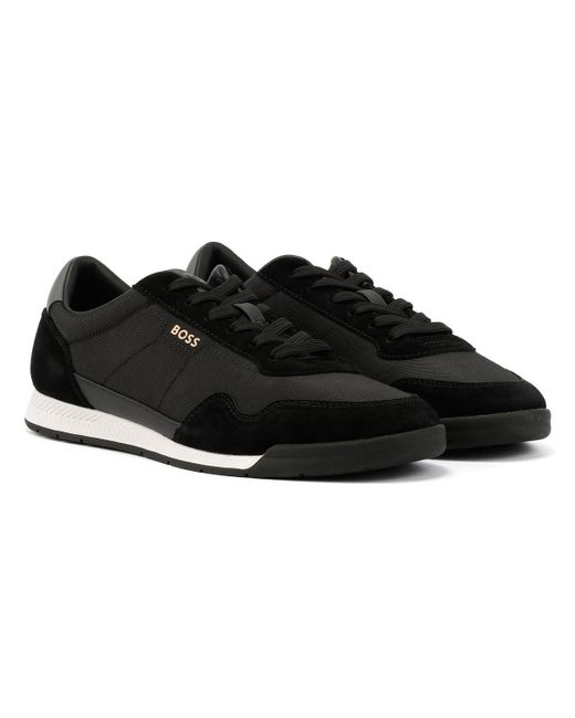HUGO Titanium Turnschuhe in Black für Herren