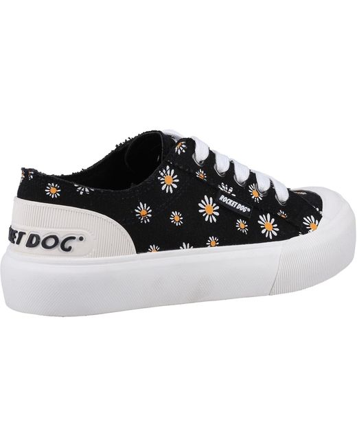Rocket Dog Black Jazzin Plus Dixie Cotton Trainers