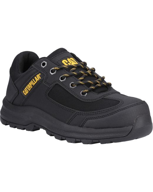 CAT Safety Black Caterpillar Elmore Low Synthetic Safety Trainers for men