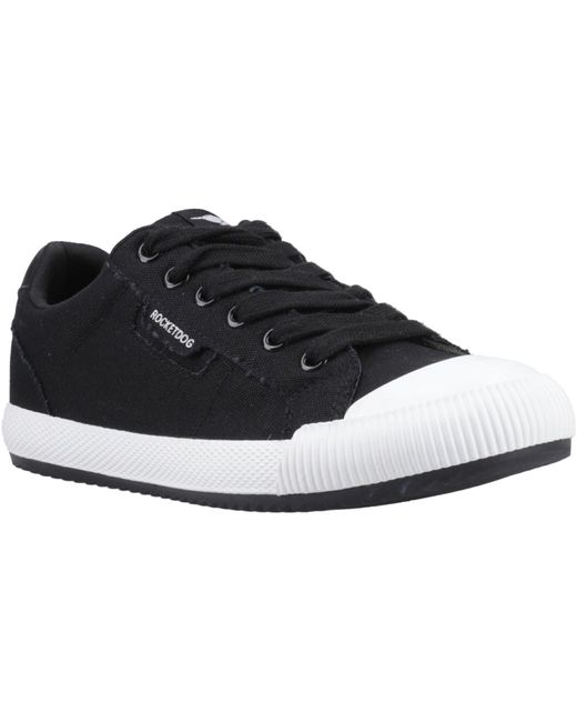 Rocket Dog Black Cheery Low Cotton Trainers