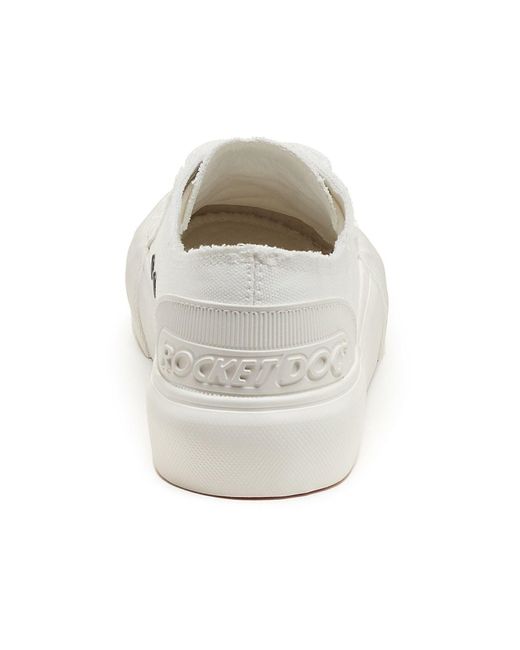 Rocket Dog White Jazzin Plus 12A Cotton Trainers