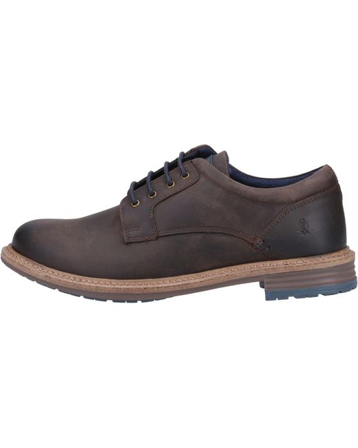 Hush Puppies Brown Julian Leather Lace-Up Shoes for men