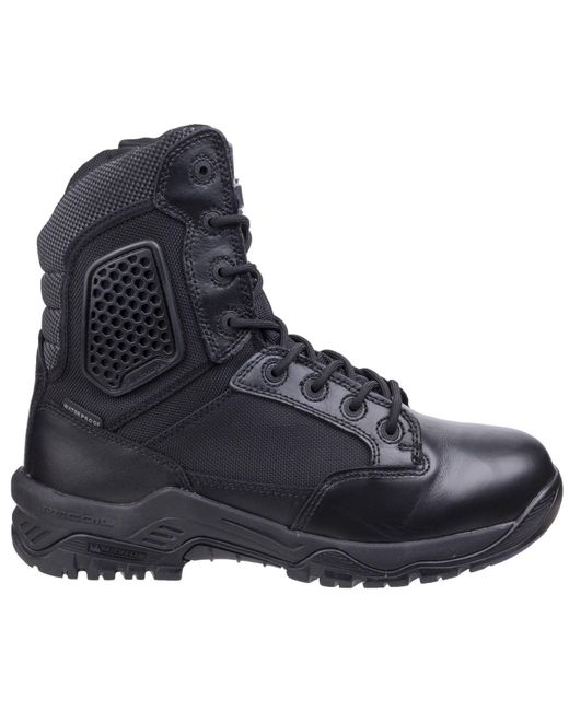 Magnum Black Strike Force 8.0 Wp Side-Zip Leather Safety Boots