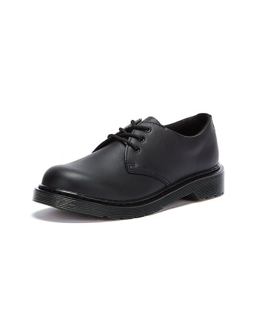 Dr. Martens Black 1461 Mono Softy Youth Shoes