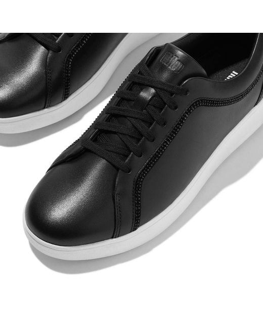 Fitflop Black Rally Leder Sneaker