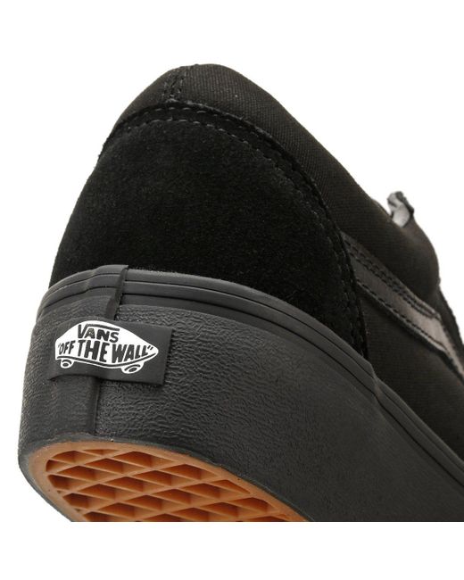 vans black trainers
