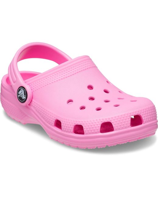 CROCSTM Pink Toddler Classic Synthetic Taffy Clogs