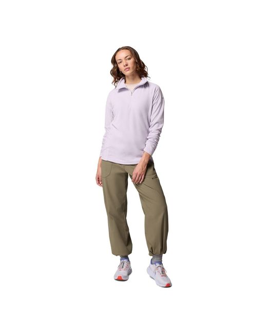Columbia Purple Glacial Iv 1/2 Zip Fleece Jackets
