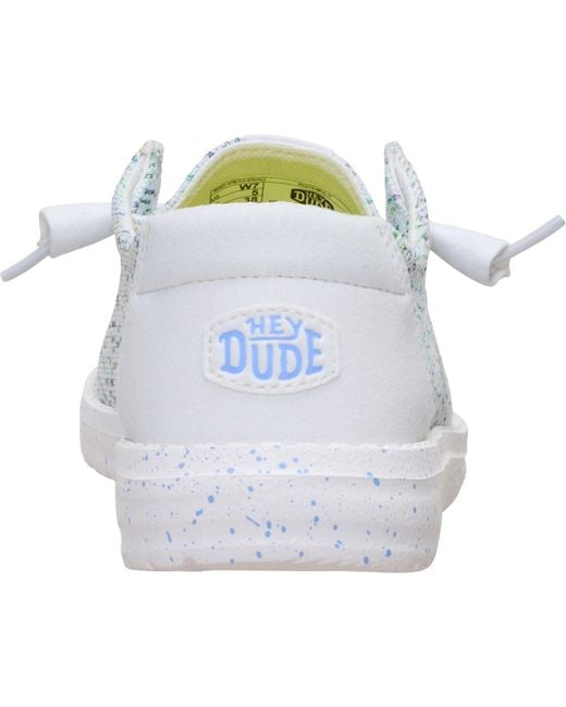 HeyDude Blue Wendy Stretch Polyester /Multi Loafers