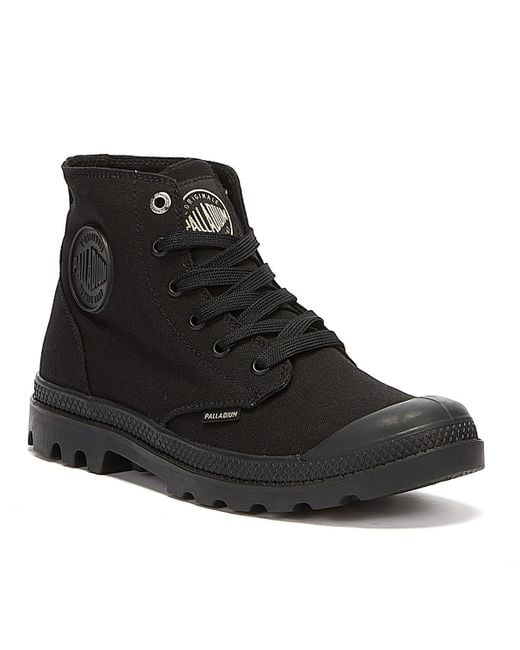Palladium Black Pampa Hi Mono Chrome Boots for men