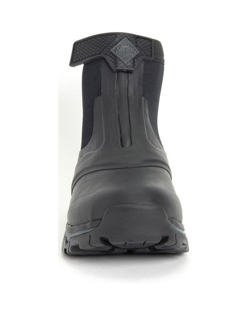 Apex Mid Zip Bottes De Pluie En Caoutchouc Noir/Sombre Shadow En Français. Muck Boot en coloris Black