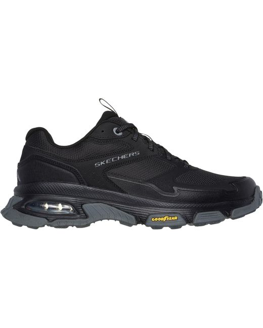 Skechers Skech-Air Sleek Envoy Leder Herren Schwarze Wanderschuhe in Blue für Herren