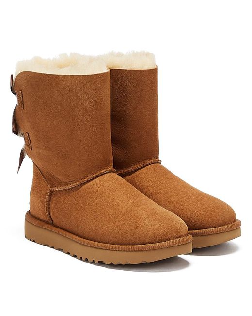 UGG Synthetik Bailey bow ii kastanien e schaffell stiefel in Braun | Lyst DE