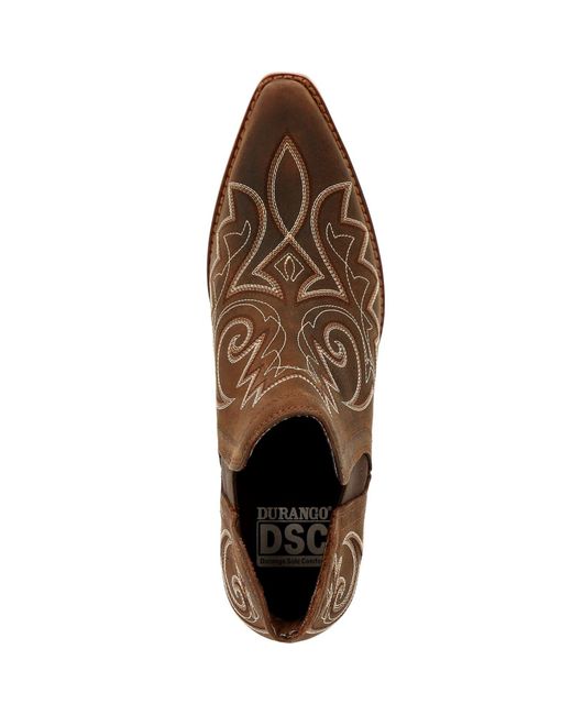 Durango Brown Crush Leather Coffee Boots