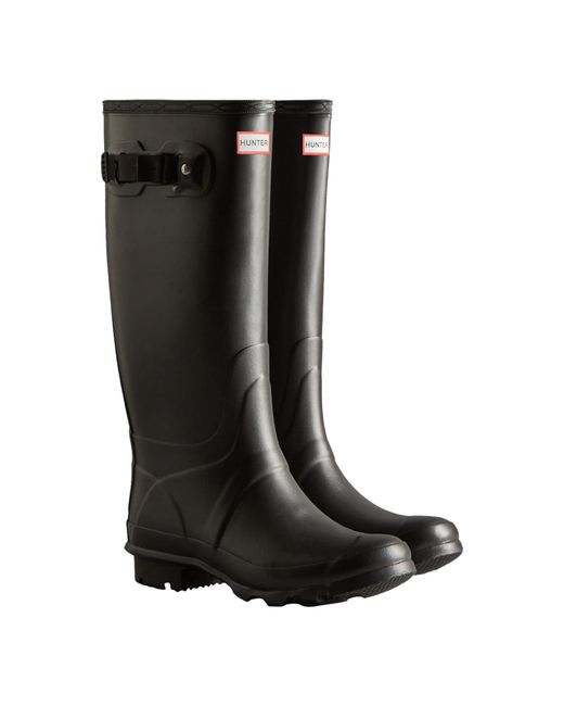Hunter Black Huntress Wide Leg Wellington Boots