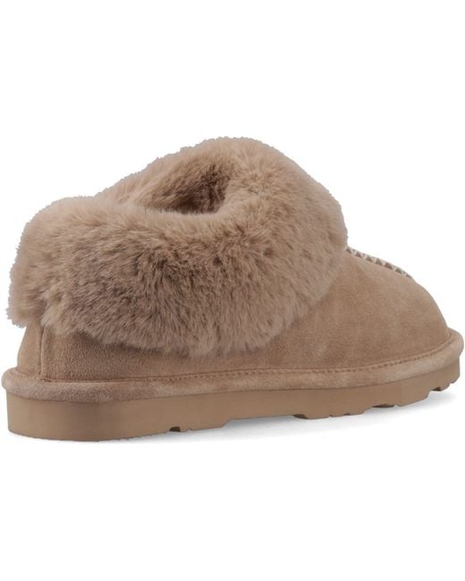 BEARPAW Brown Bella Suede Birch Slippers