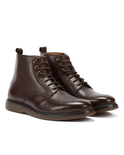 Hudson Brown H By Battle Leather Boot for men