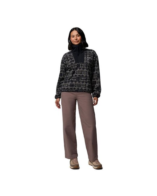 Columbia Black Sequoia Grove Printed Half Zip