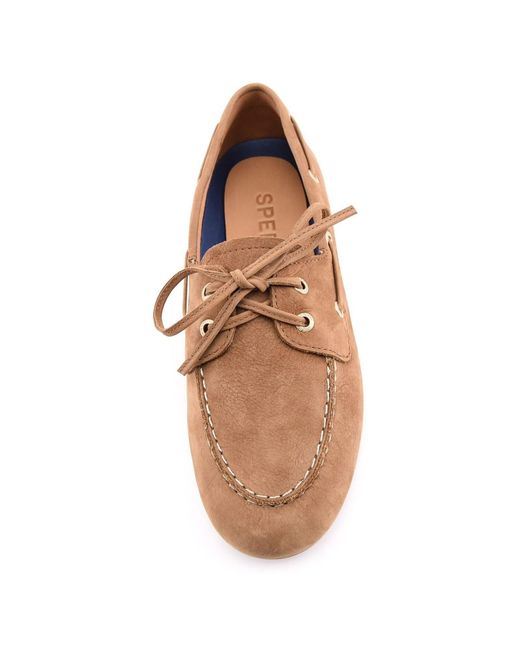 Sperry Top-Sider Brown Slim Boat Leather Shoes
