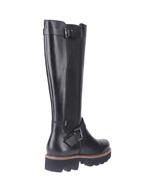 Pod Black Aleena Leather/Textile Boots