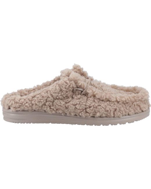 HeyDude Gray Wally Synthetic Timber Wolf Mules for men
