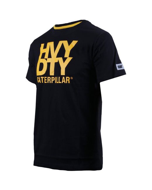 Caterpillar Blue Heavy Duty Cotton T-Shirt for men