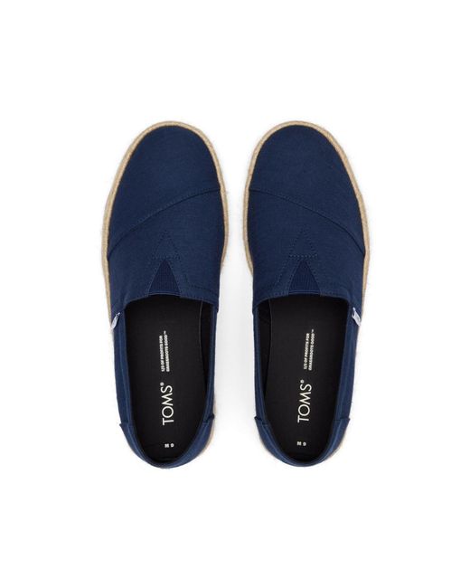 TOMS Blue Alpargata Rope 2.0 100% Cotton Espadrilles for men