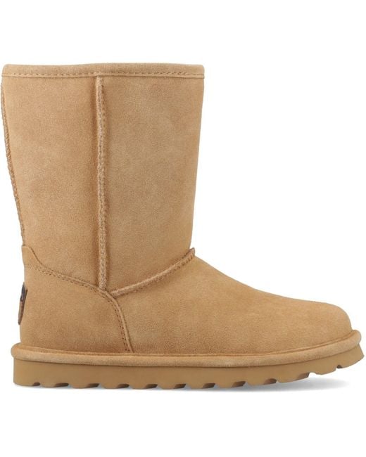 BEARPAW Brown Elle Short Suede Coffee Boots