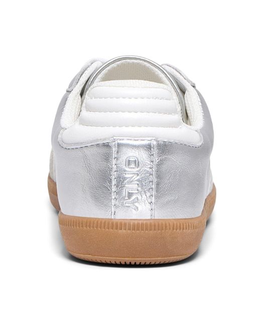 ONLY White Amber Synthetic Trainers