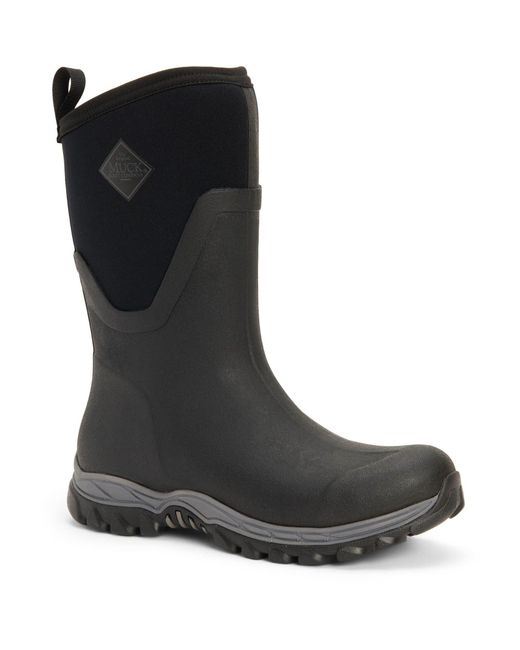 Muck Boot Black Arctic Sport Mid Rubber Wellington Boots