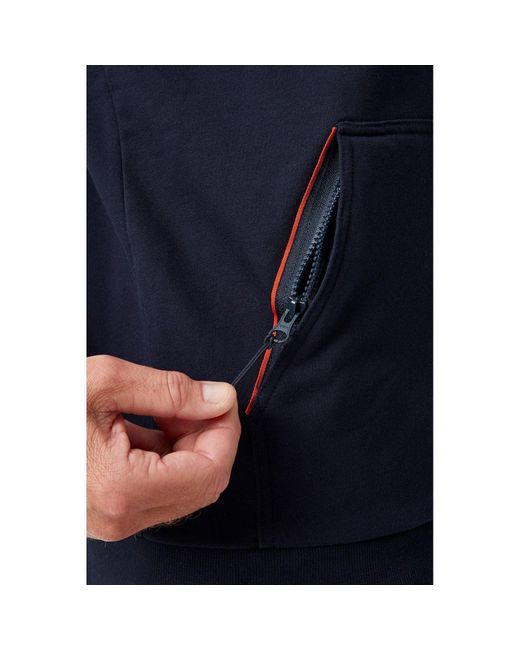 Helly Hansen Blue Kensington Zip Cotton Sweatshirt for men