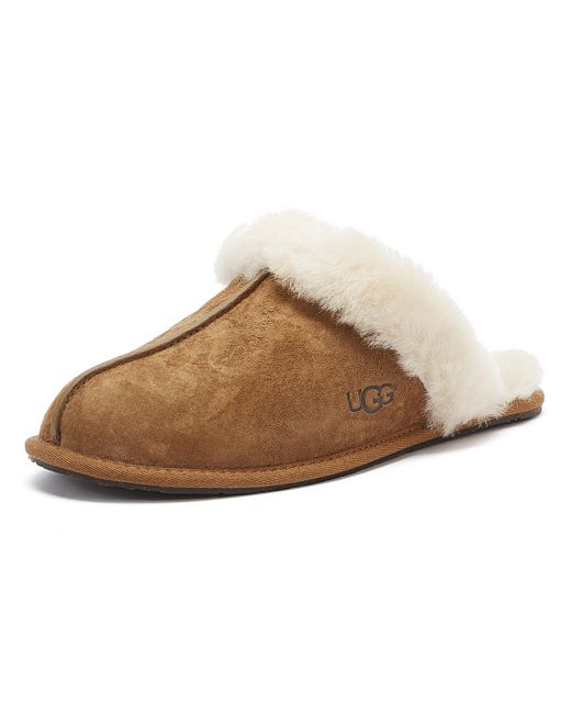 ugg scuffette ii womens chestnut brown sheepskin slippers