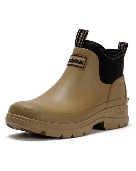 Barbour Green Ridge Oak Ankle Wellington Boots for men