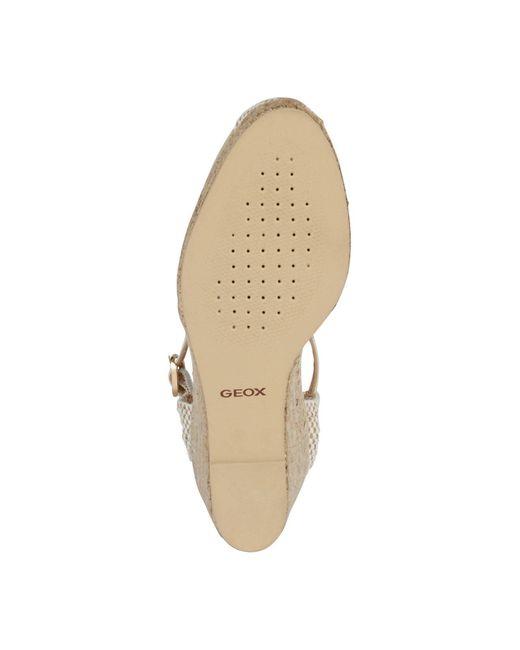 D Gelsa Sandalie Leggere Color Sabbia Da Donna di Geox in Metallic