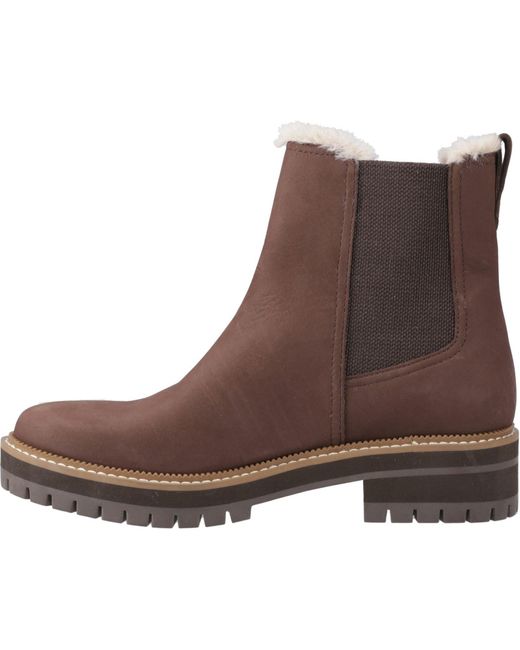 TOMS Brown Bennet Leather Dark Boots