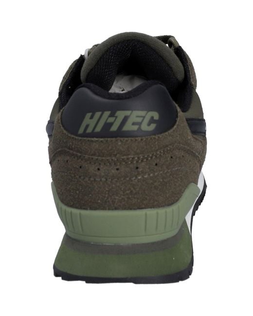 Hi-tec Black Shadow Pu Suede/Synthetic Dark Lace-Up Shoes for men